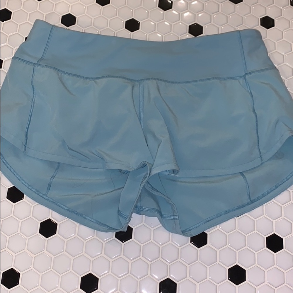 lululemon size 4 blue shorts